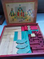 Vintage doos met houten blokken, Kinderen en Baby's, Ophalen, Gebruikt, Overige typen
