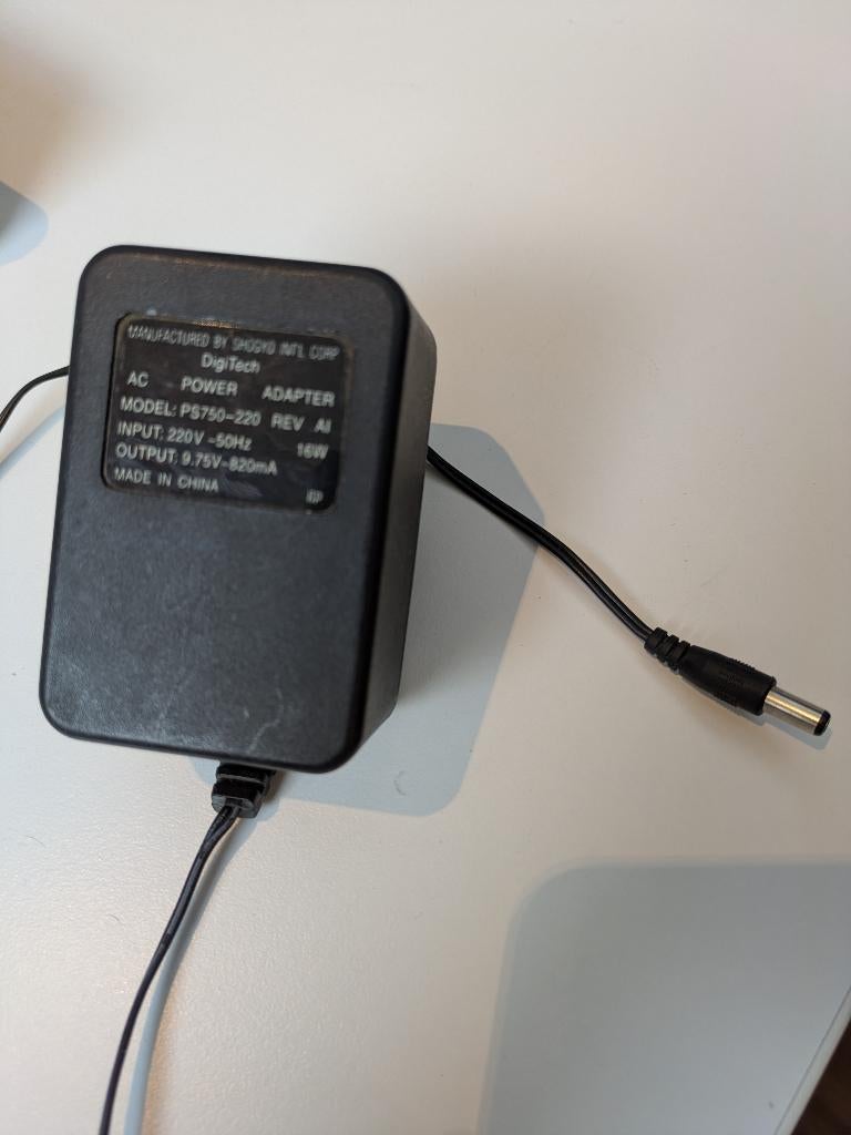 Digitech PS750 AC PSU Voeding XP400 RP3 Studio 100 Whammy 1, Ophalen of Verzenden, Gebruikt