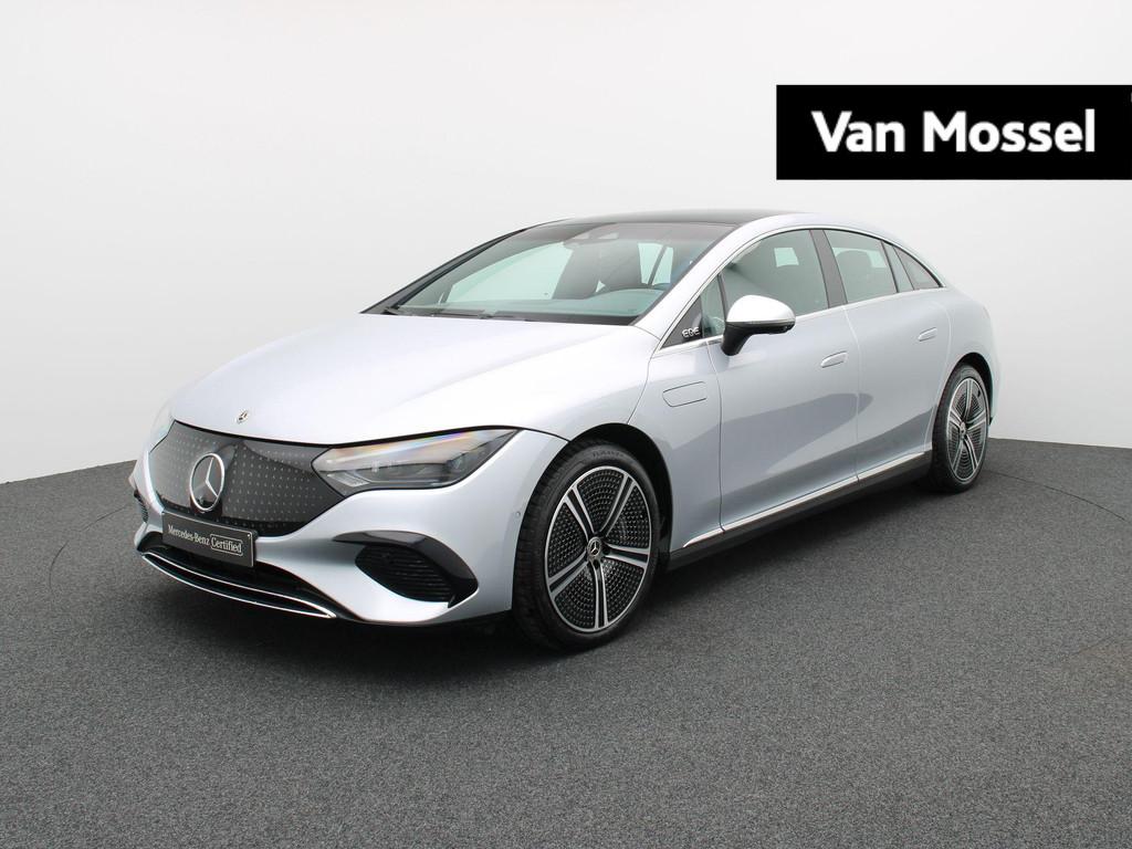 Mercedes-Benz EQE 350 4MATIC Luxury Line + LEDER + BURMESTER, Auto's, 96 kWh, 2475 kg, 1700 kg, Zilver of Grijs