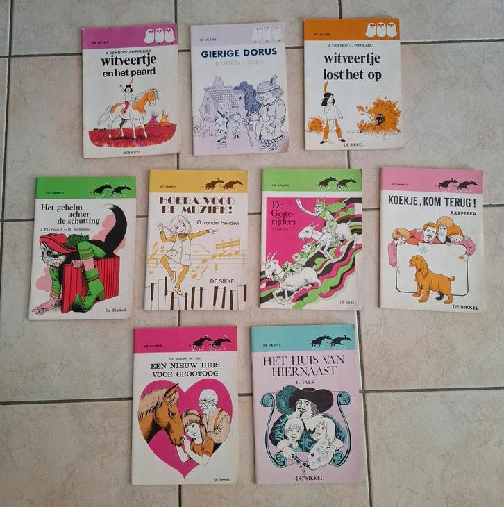 9 leesboekjes jaren '80 om lezen te oefenen, Boeken, Kinderboeken | Jeugd | onder 10 jaar, Gelezen, Fictie algemeen, Ophalen of Verzenden