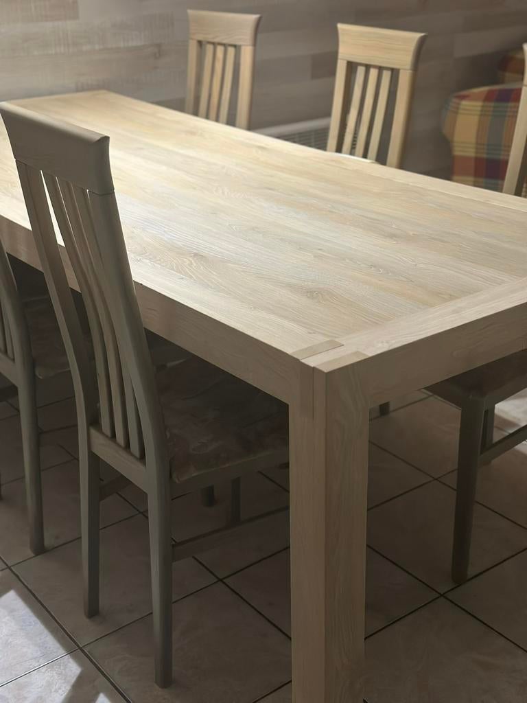 Grote tafel 2m20 x 90, Huis en Inrichting, Tafels | Eettafels, Ophalen, 200 cm of meer, 50 tot 100 cm, Zo goed als nieuw