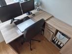 Bureau, Huis en Inrichting, Bureaus, Ophalen, Hout, Hoekbureau, Zo goed als nieuw