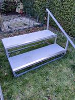 Skate ramp + trapje, Enlèvement, Utilisé, Skateboard