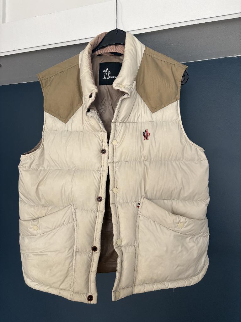 veste, Kleding | Heren, Jassen | Winter, Ophalen, Maat 52/54 (L), Moncler, Beige