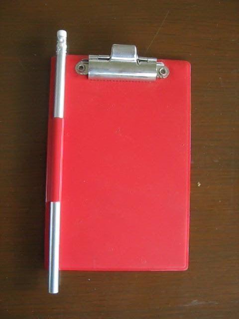 schrijfplankje met klem en potlood, Ophalen of Verzenden, Nieuw