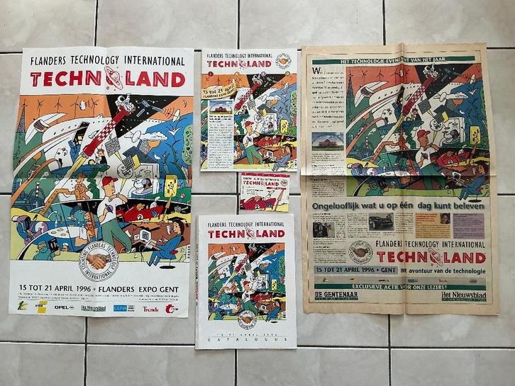 Lot : Ever Meulen, Technoland 1996, voir photos !, Collections, Collections Autre, Utilisé, Enlèvement ou Envoi