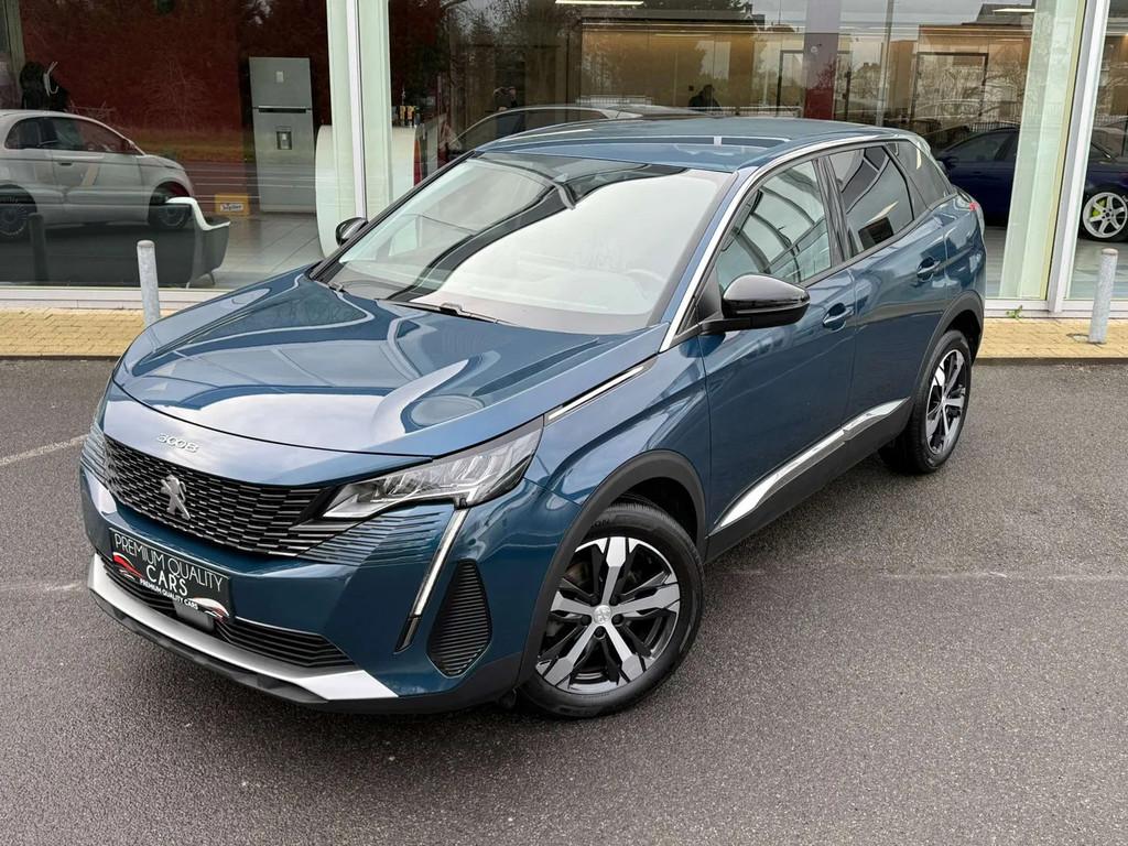 Peugeot 3008 AUTOMAAT / LEDER / CARPLAY / CAMERA / NAVIGATIE, Auto's, Automaat, Gebruikt, Lederen bekleding, Blauw