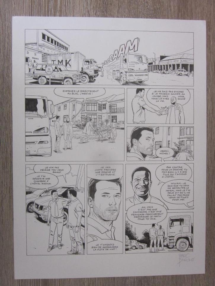 planche originale michel vaillant + saison 2 Marc 550 euros, Boeken, Stripverhalen, Nieuw, Ophalen of Verzenden