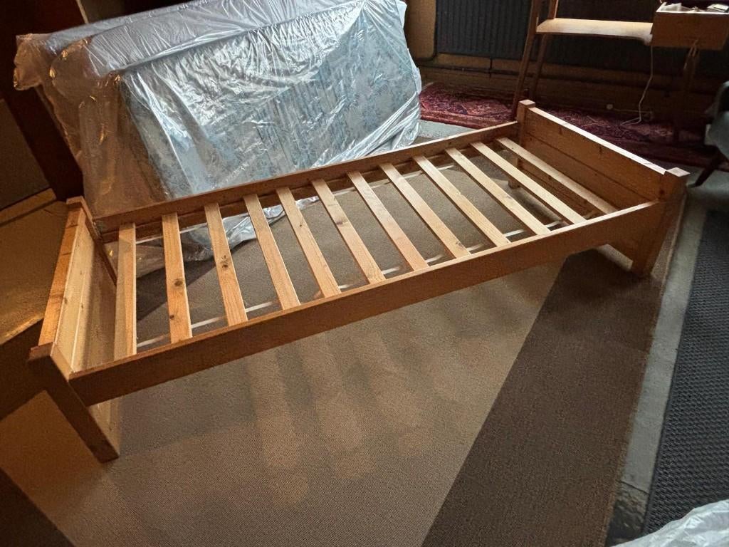 bed, Ophalen, Gebruikt, Bruin, Landelijk