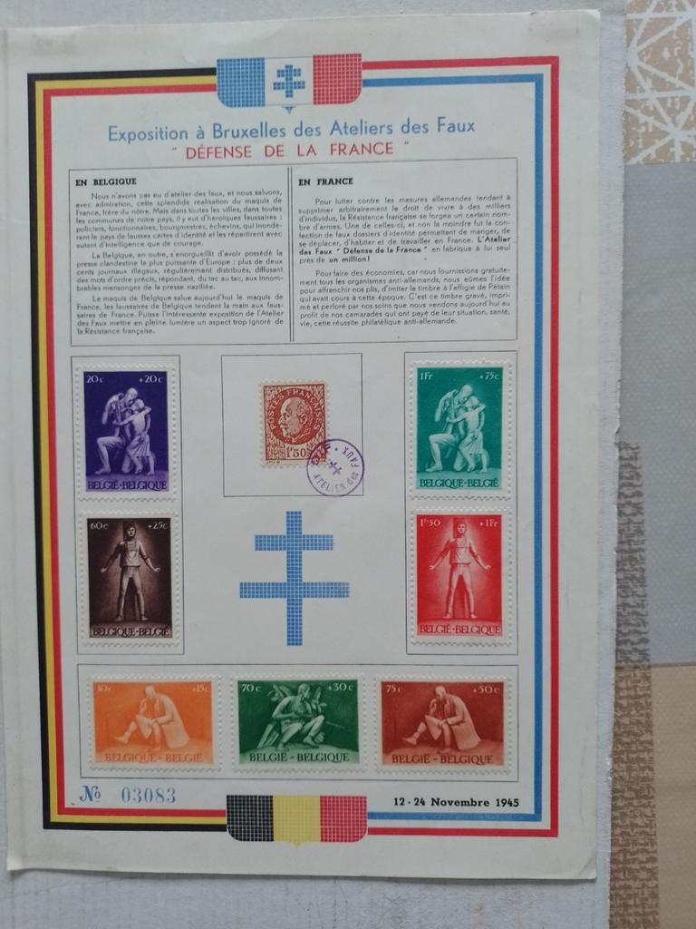 Feuille de timbres, Enlèvement ou Envoi