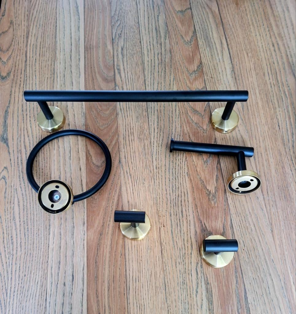 Set d'accessoires de salle de bain (5 pièces), Maison & Meubles, Enlèvement