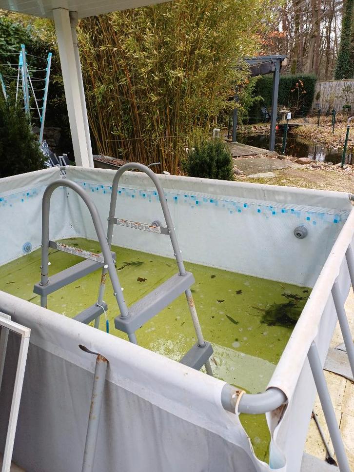 zwembad gratis, Tuin en Terras, Zwembaden, Gebruikt, Opzetzwembad, 80 tot 120 cm, 200 tot 400 cm, 200 tot 300 cm, Rechthoekig