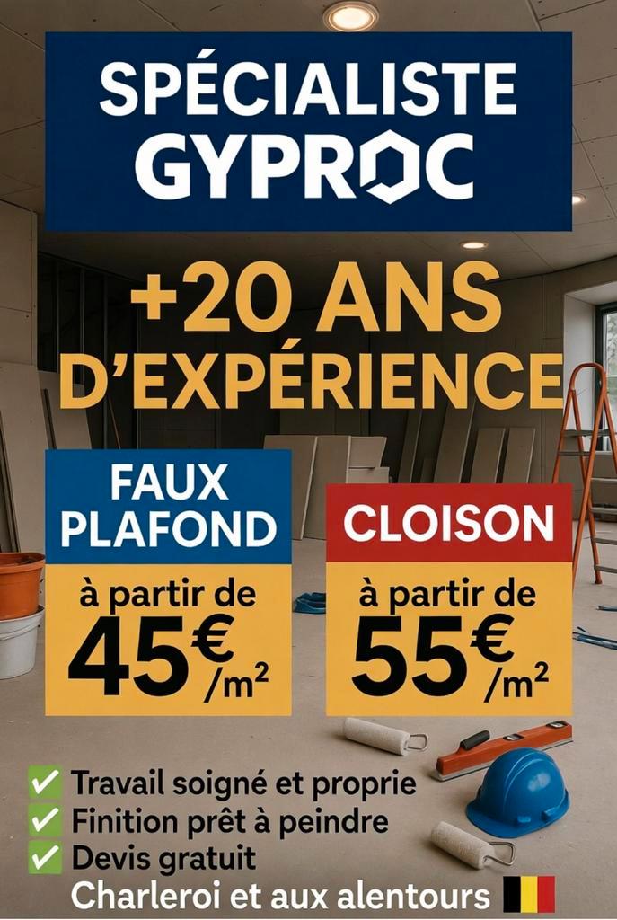 Faux plafond cloison, Bricolage & Construction, Bricolage & Rénovation Autre, Comme neuf, Enlèvement ou Envoi