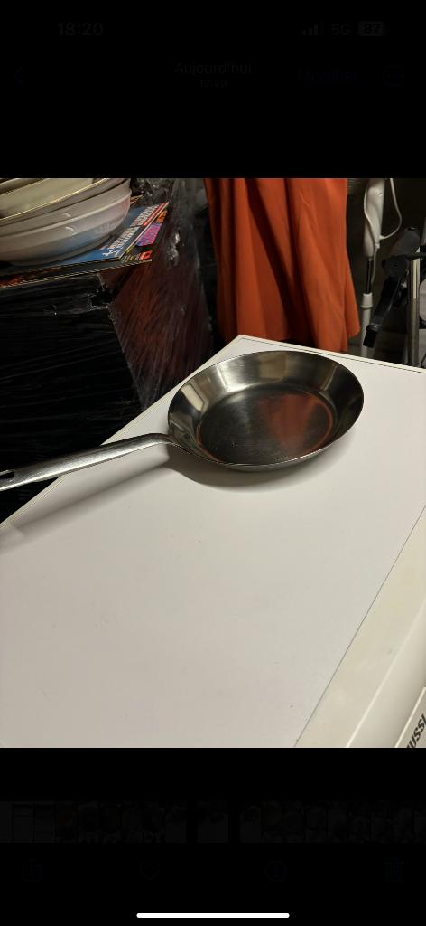 Poêle inox, Ophalen, Gebruikt