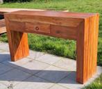 commode - mangohout, Ophalen, Gebruikt, 100 tot 150 cm, 1 of 2 laden