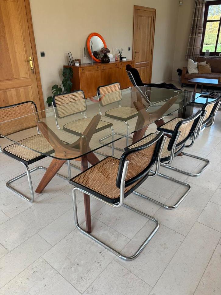 Lot de 6 chaises style Cesca par Marcel Breuer, Antiquités & Art, Antiquités | Meubles | Chaises & Canapés, Enlèvement