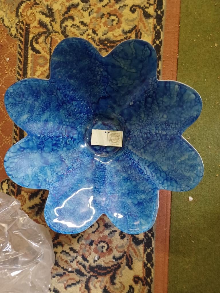 Glazen schaal, heel mooi, weg door overlijden, Huis en Inrichting, Ophalen of Verzenden