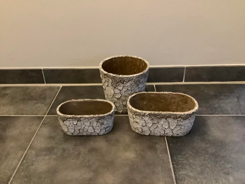 Bloempotten 3stuks, Jardin & Terrasse, Pots de fleurs, Enlèvement, Neuf