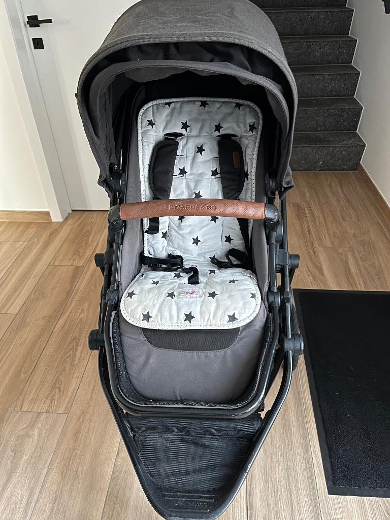 Handige buggy met zonne- en regenhoes, Kinderen en Baby's, Buggy's, Gebruikt, Overige merken, Regenhoes, Verstelbare rugleuning
