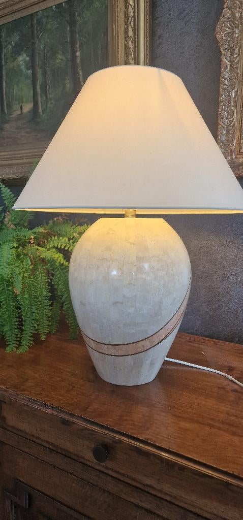 Marmeren tafellamp, Ophalen, Zo goed als nieuw, Overige materialen, 50 tot 75 cm