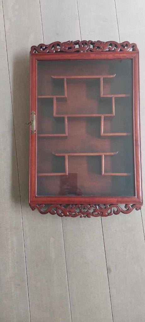 Glazen wand  sierkastje, Huis en Inrichting, Ophalen, Zo goed als nieuw