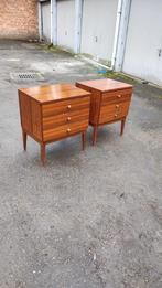 Paire de tables de nuit vintage, Maison & Meubles, Enlèvement, Utilisé