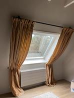 Gouden decoratieve gordijnen, Comme neuf, Enlèvement, Autres couleurs, 200 cm ou plus