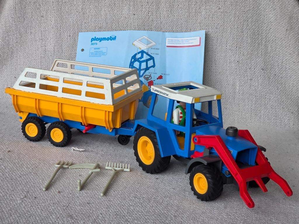 Playmobil Tractor (3073), Kinderen en Baby's, Ophalen of Verzenden, Gebruikt, Los Playmobil