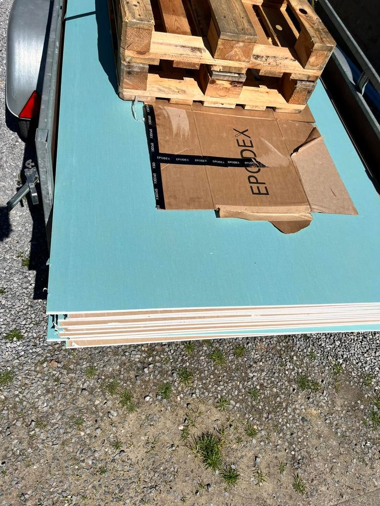 Gyproc gipsplaat waterwerend 260x120 cm 12,5 mm, Doe-het-zelf en Bouw, Ophalen, Zo goed als nieuw