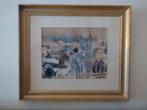 Door Coene Joseph François (Jozef). Gouache, gesigneerd., Antiek en Kunst, Kunst | Schilderijen | Klassiek, Verzenden