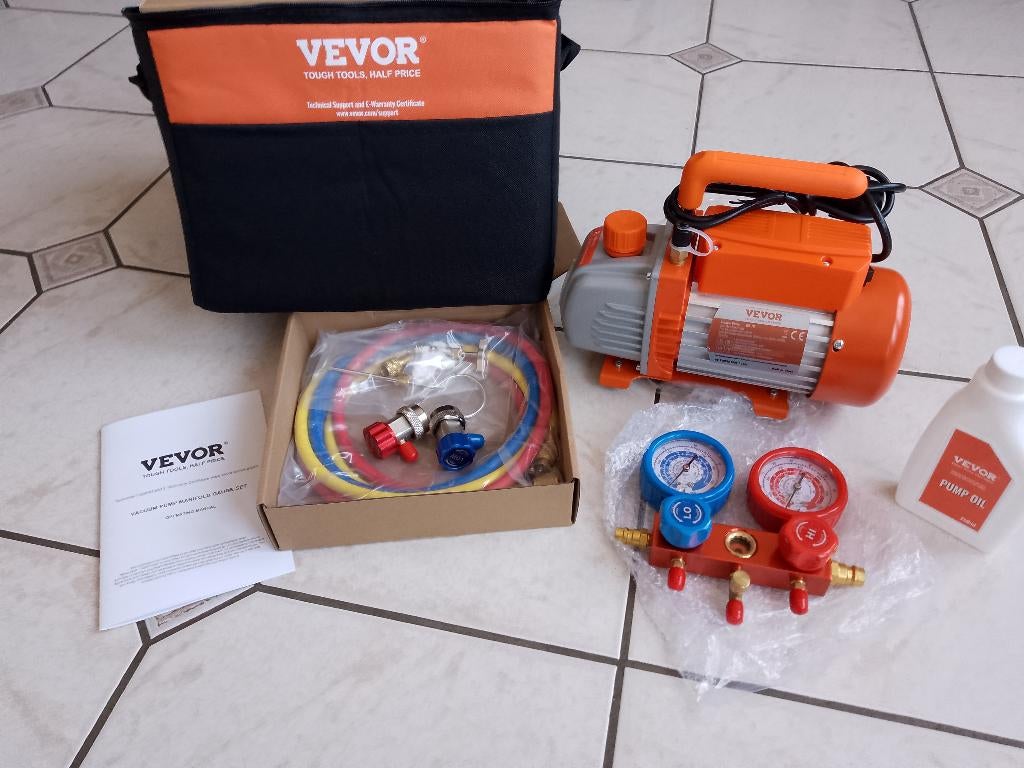 Pompe à Vide Climatisation 113 L/min R410 R32 R134A R1234YF, Auto-onderdelen, Airco en Verwarming, Ophalen