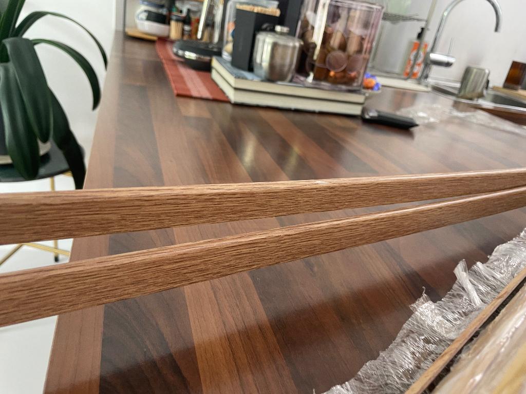 Plinten kleur Oud Eiken, Doe-het-zelf en Bouw, Plinten en Afwerking, Ophalen, Overige materialen, Nieuw, 250 cm of meer