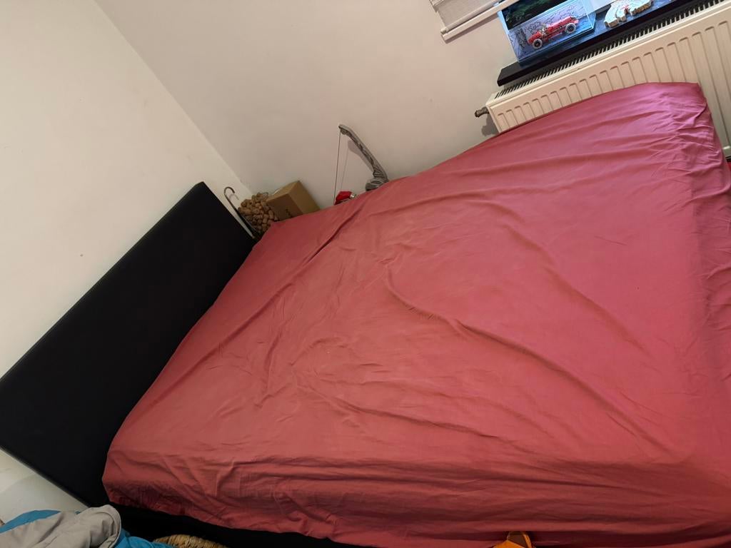 Lit 2 personnes, Maison & Meubles, Enlèvement, Comme neuf