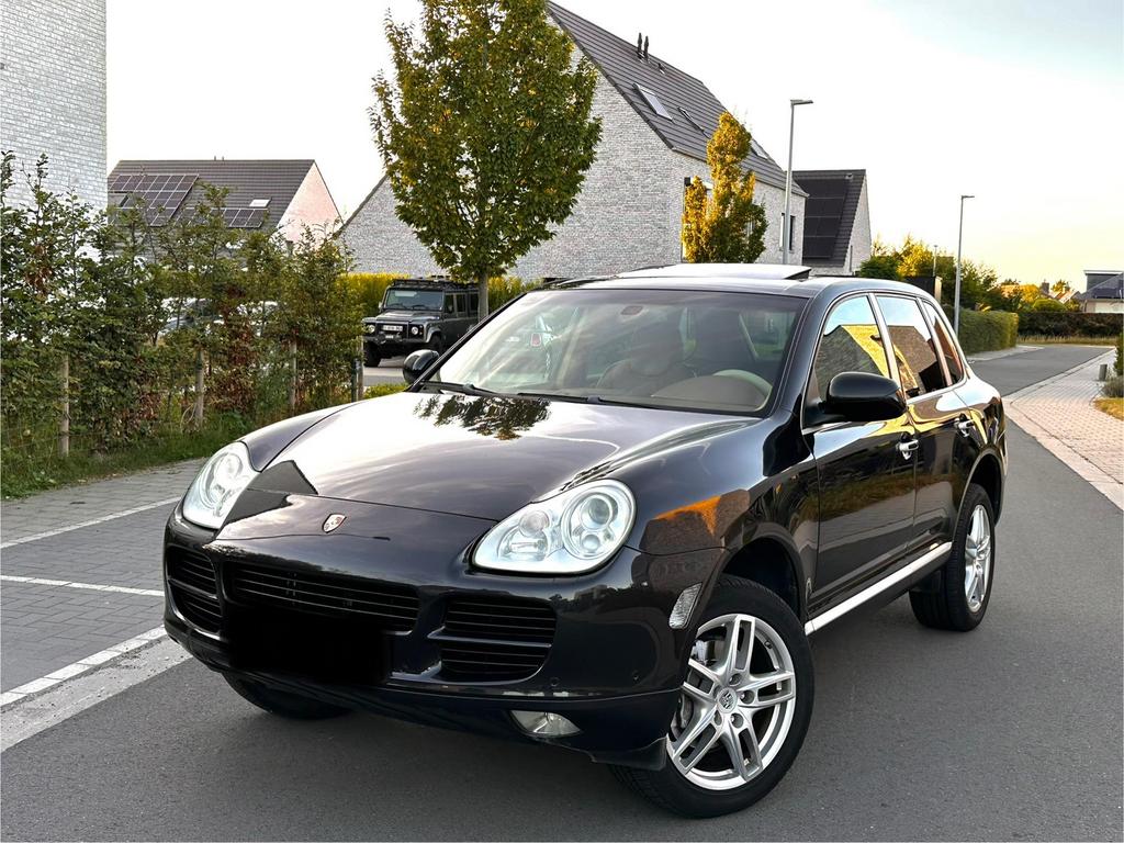 PORSCHE CAYENNE 3.2 LICHT VRACHT BLANKO GEKEURD, Auto's, Automaat, Cayenne, Beige, Zwart