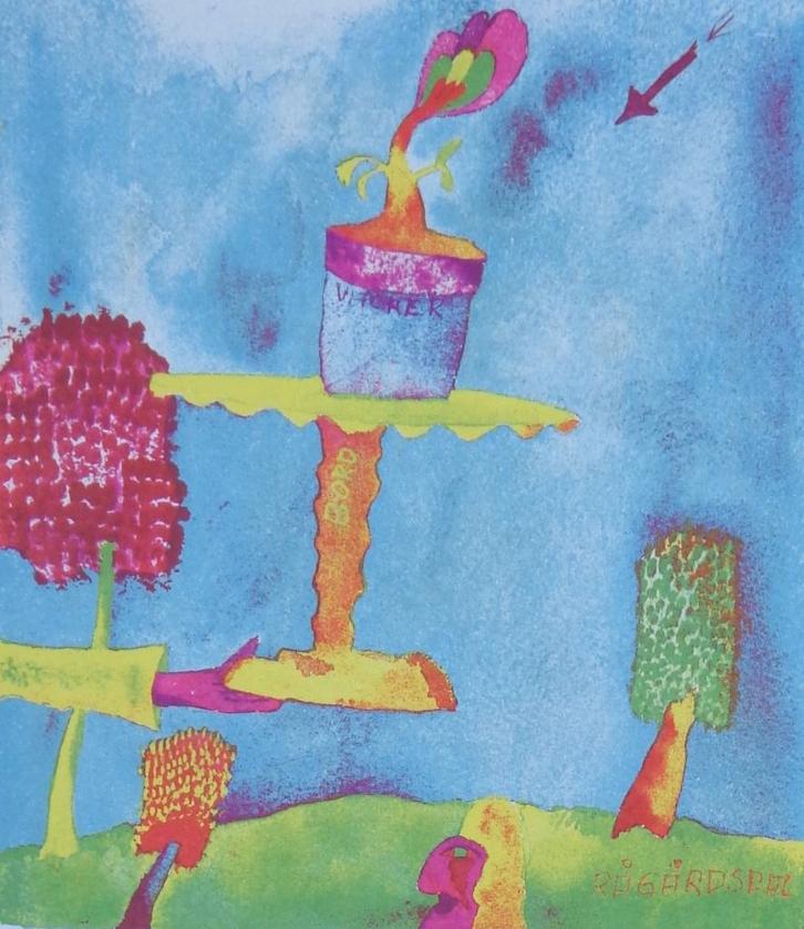 JONNY FORSSTROM / RAGARDSPAL / KLEURLITHO / 55x42cm / SIG, Antiek en Kunst, Kunst | Litho's en Zeefdrukken, Ophalen of Verzenden