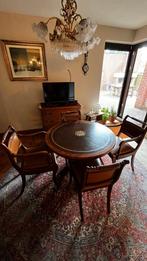 Ronde houten tafel / stoelen set, Huis en Inrichting, Tafels | Eettafels, Gebruikt, 50 tot 100 cm, Rond, 50 tot 100 cm