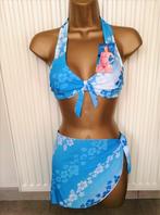 Mooie Bikini in Blauwe Tinten en Wit met Pareo, Kleding | Dames, Badmode en Zwemkleding, Ophalen of Verzenden, Nieuw, Blauw, Bikini