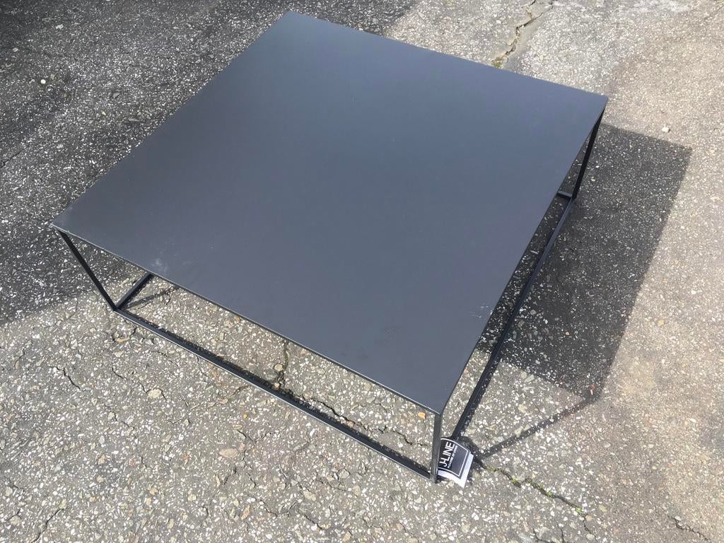 Nieuwe metalen salontafel J-Line, Ophalen of Verzenden, Nieuw, Zwart, Metaal