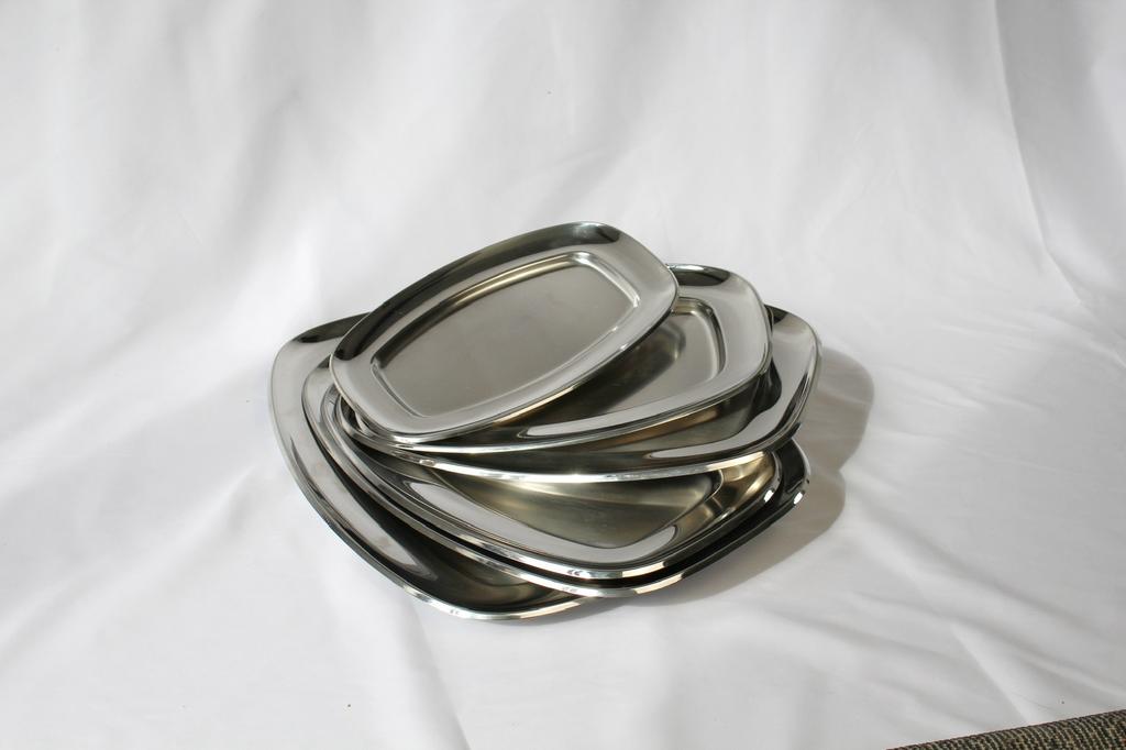 Set van 6 vintage Alessi schalen - 18/10 RVS, Huis en Inrichting, Woonaccessoires | Schalen en Manden, Ophalen of Verzenden, Schaal