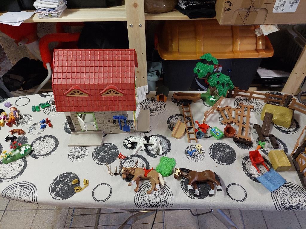 Playmobil 5222 paardenranch, Kinderen en Baby's, Speelgoed | Playmobil, Gebruikt, Complete set, Ophalen of Verzenden