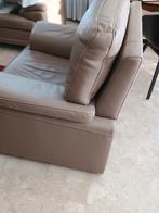 canapé, cuir monoplace, couleur taupe, comme neuf, 75 à 100 cm, Moins de 150 cm, Banc droit, Enlèvement