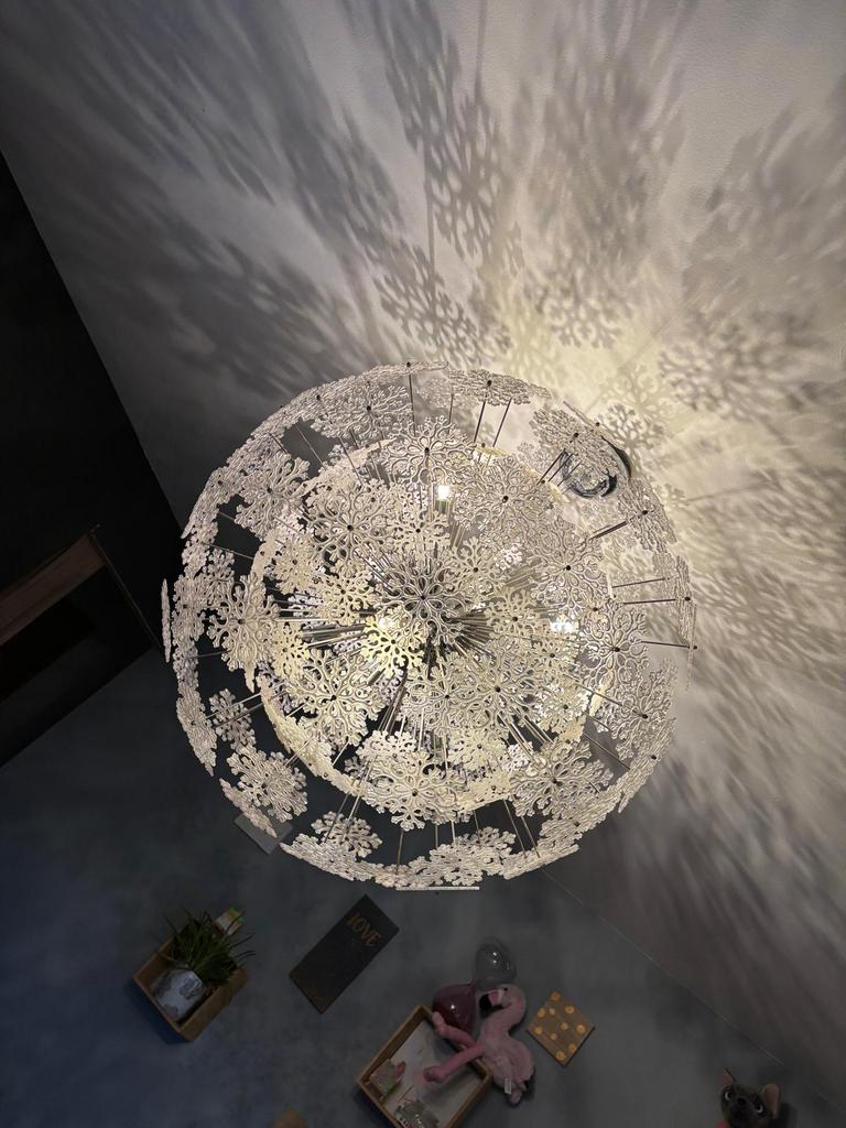 Hanglamp - Kroonluchter “Sneeuwvlokken”, Ophalen, Zo goed als nieuw