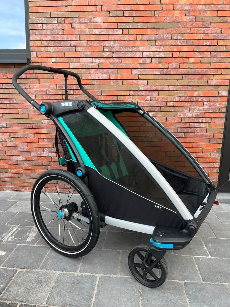 Thule Fietskar Chariot Lite Double, Ophalen, Zo goed als nieuw, Kinderkar, Opvouwbaar