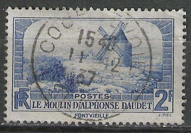 Francia 1936 - Yvert 311 - Moulin de Daudet (ST), Envoi, Affranchi