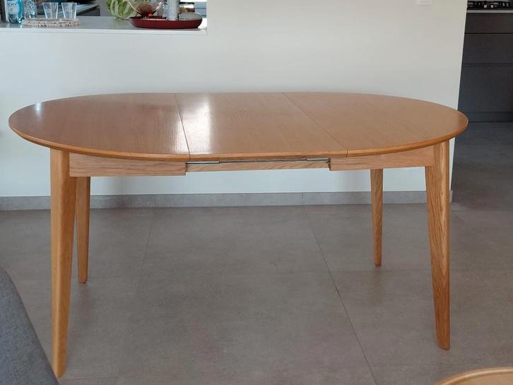 Table à manger moderne Habitat en chêne 2, Maison & Meubles, Tables | Tables à manger, Utilisé, 100 à 150 cm, 100 à 150 cm, Cinq personnes ou plus