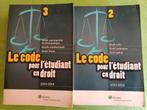 Code pour l'étudiant en droit 2013-2014 - TOMES 2 et 3, Enlèvement ou Envoi, Comme neuf, Hans Suijkerbuijk ; Pierre Vandernoot