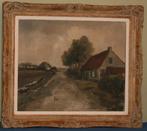 Schilderij olie op doek - Gesigneerd, Antiek en Kunst, Kunst | Schilderijen | Klassiek, Ophalen of Verzenden