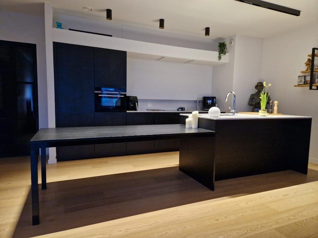 Keuken, Huis en Inrichting, Keuken | Complete keukens, Ophalen, Zwart, Overige typen, Zo goed als nieuw