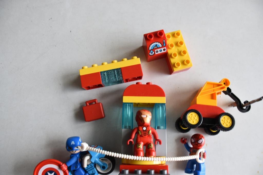Duplo 10921 Laboratorium van superhelden, Ophalen, Compleet, Marvel, Zo goed als nieuw