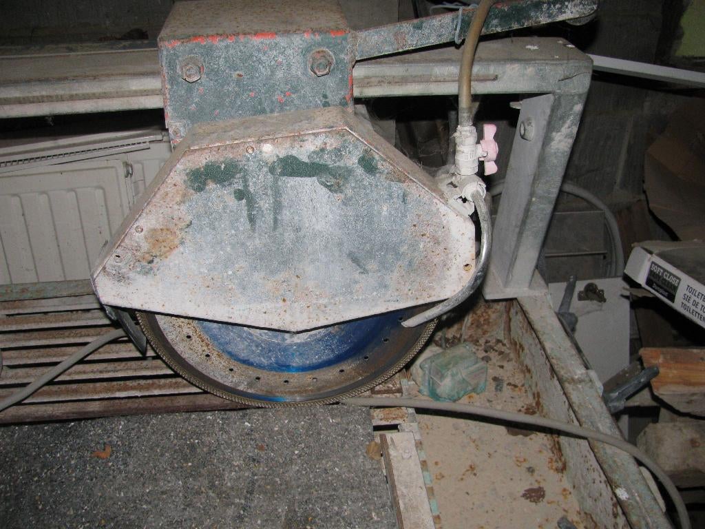 steen en tegelzaag, Doe-het-zelf en Bouw, Gereedschap | Zaagmachines, Ophalen, Gebruikt